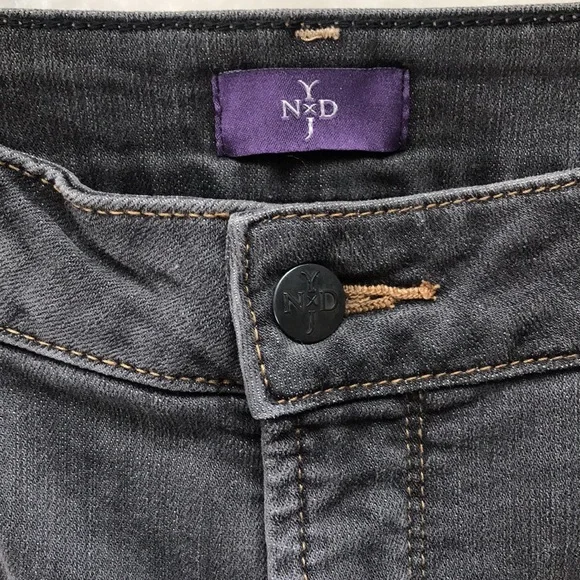 NYDJ Charcoal grey super skinny jeans 12 - Picture 6 of 15